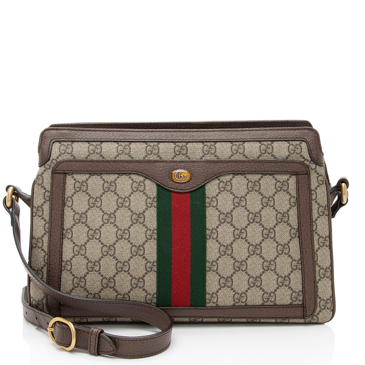 Gucci GG Supreme Ophidia Gusset Medium Crossbody