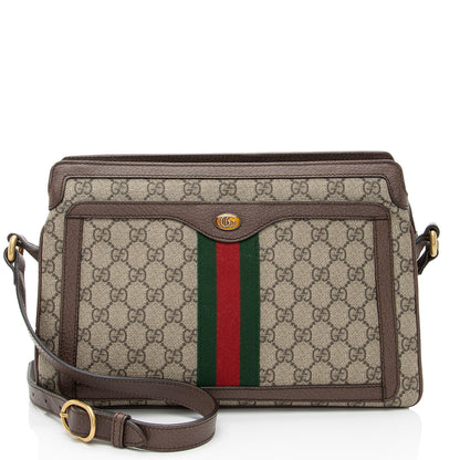 Gucci GG Supreme Ophidia Gusset Medium Crossbody