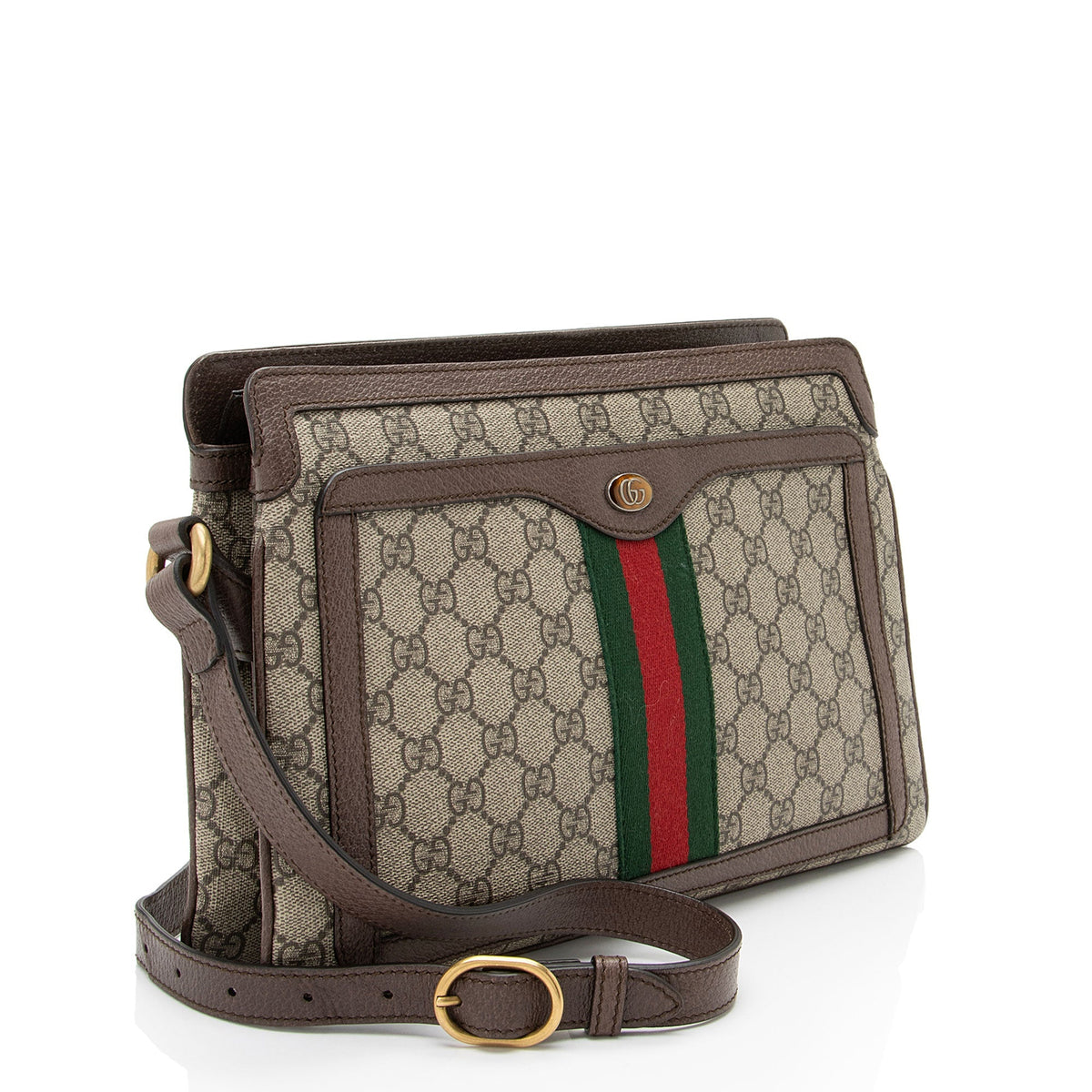 Gucci GG Supreme Ophidia Gusset Medium Crossbody