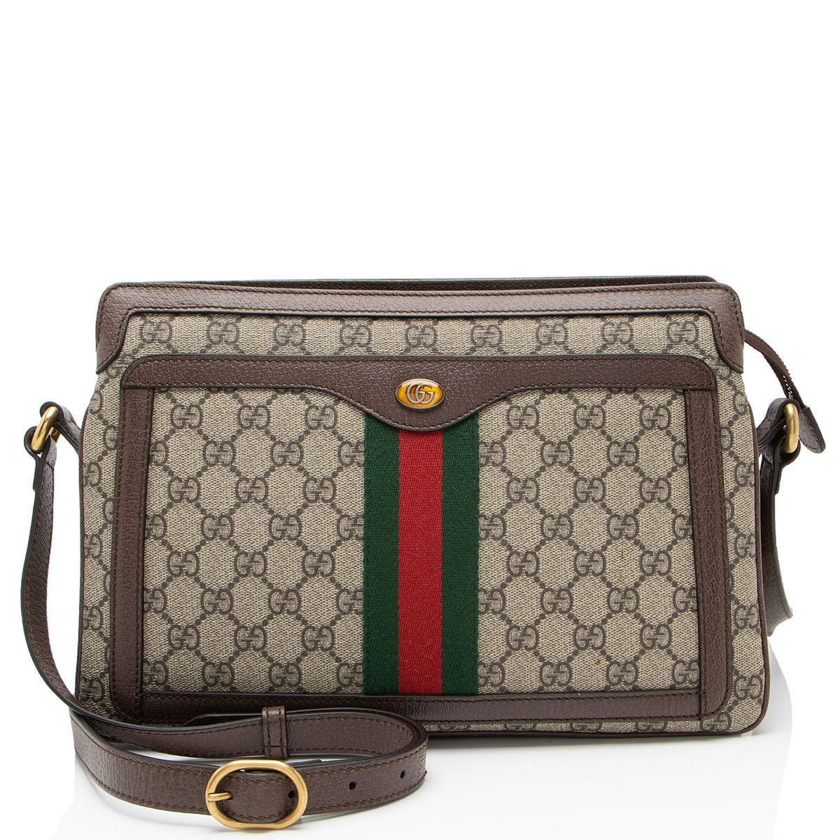 Gucci GG Supreme Ophidia Gusset Medium Crossbody
