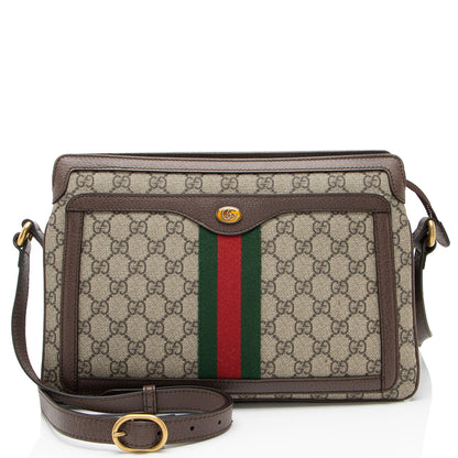 Gucci GG Supreme Ophidia Gusset Medium Crossbody