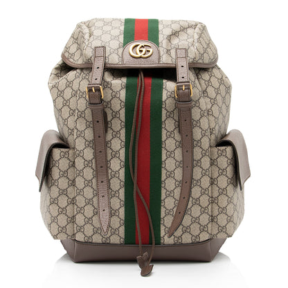 Gucci GG Supreme Ophidia Medium Backpack (SHF-23365)
