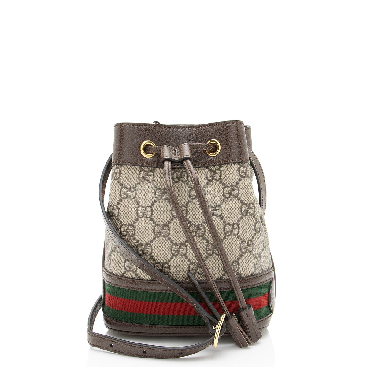 Gucci GG Supreme Ophidia Mini Bucket Bag (SHF-k7zhKJ)