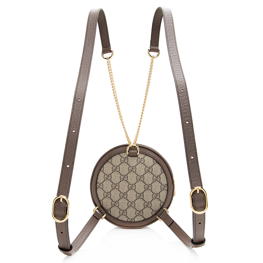 Gucci GG Supreme Ophidia Round Mini Backpack (SHF-20092)