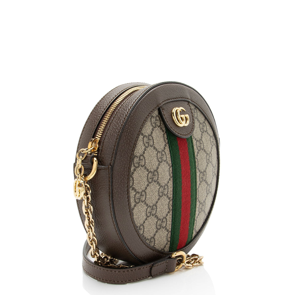 Gucci GG Supreme Ophidia Round Mini Shoulder Bag
