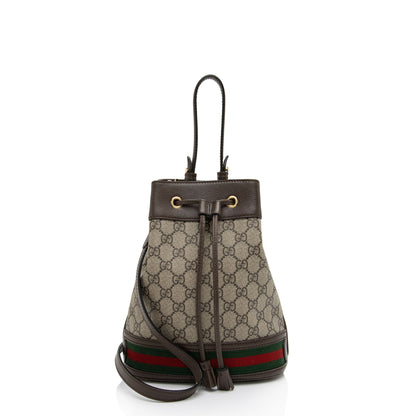 Gucci GG Supreme Ophidia Small Bucket Bag (SHF-tCaBgb)