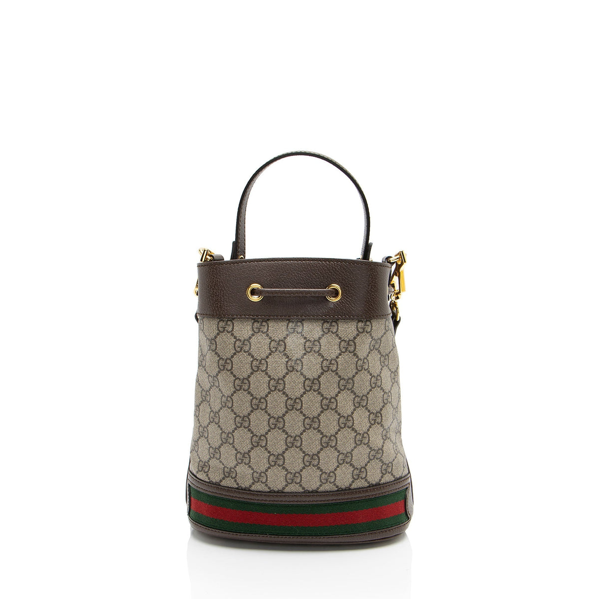 Gucci GG Supreme Ophidia Small Bucket Bag (SHF-3tXUhd)