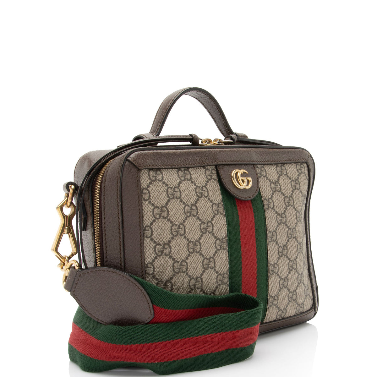 Gucci GG Supreme Ophidia Small Top Handle (SHF-rXEQFA)