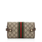 Gucci GG Supreme Ophidia Tri-Fold Wallet Crossbody Bag (SHF-qymUM5)