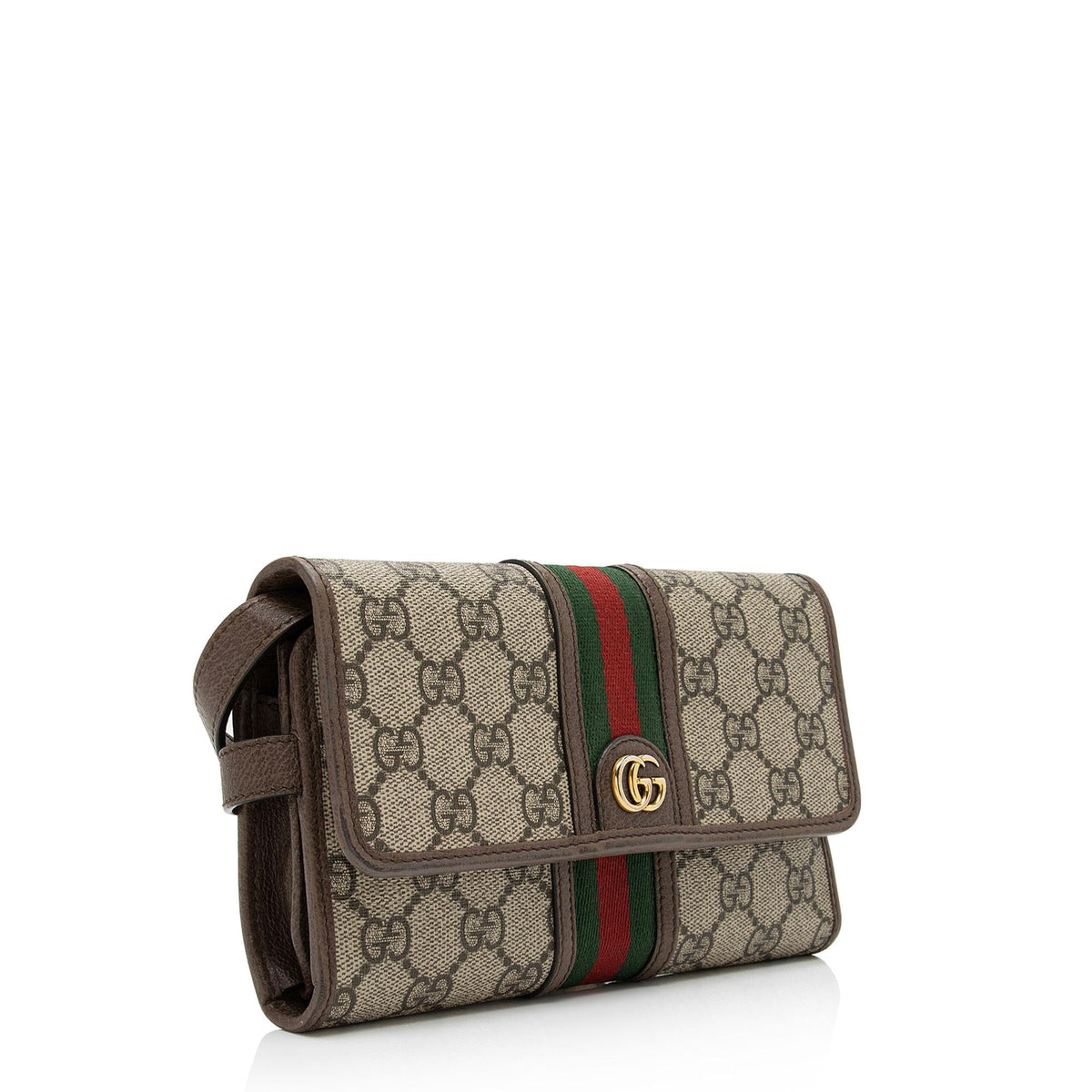 Gucci GG Supreme Ophidia Tri-Fold Wallet Crossbody Bag (SHF-qymUM5)