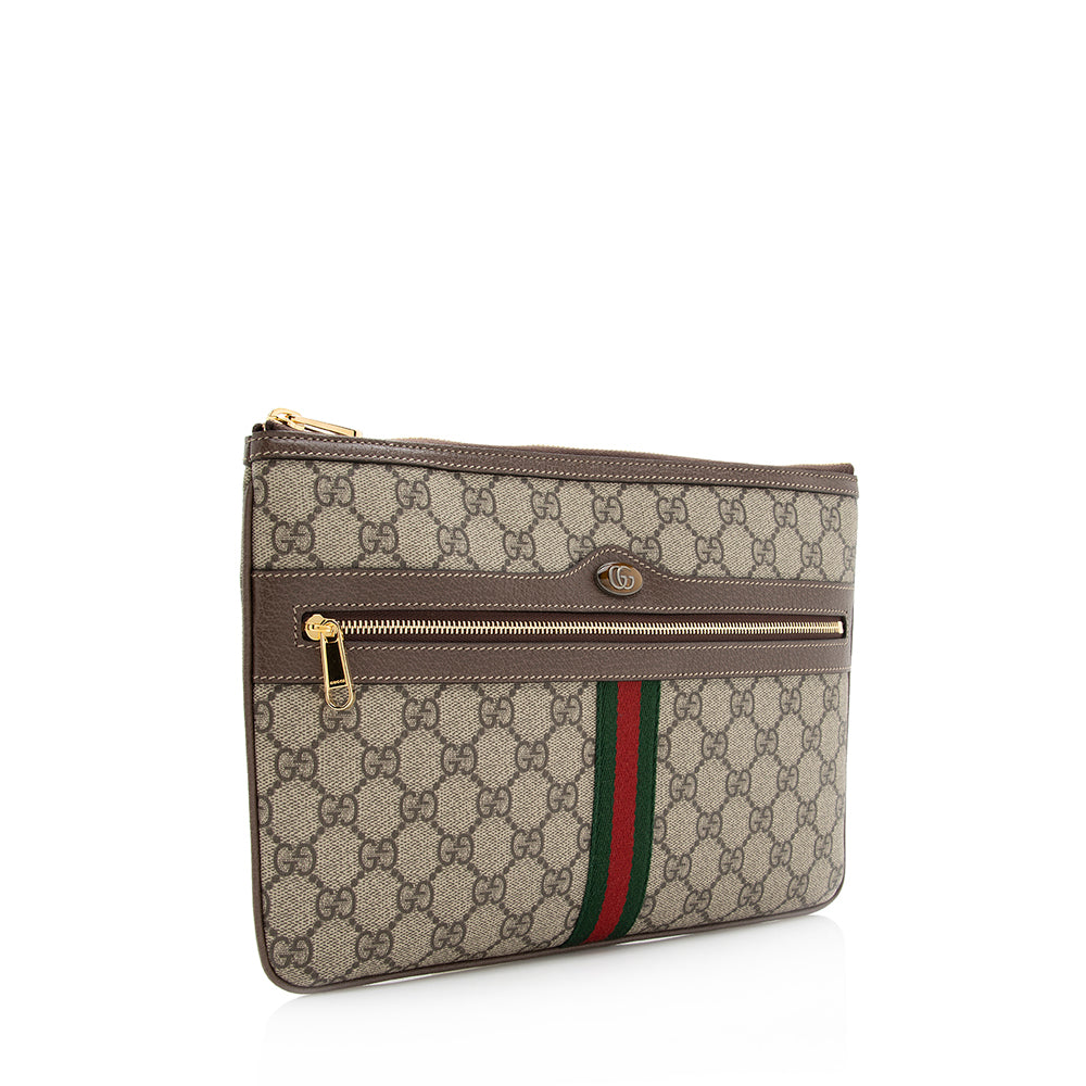 Gucci GG Supreme Ophidia Zip Pouch (SHF-20416)