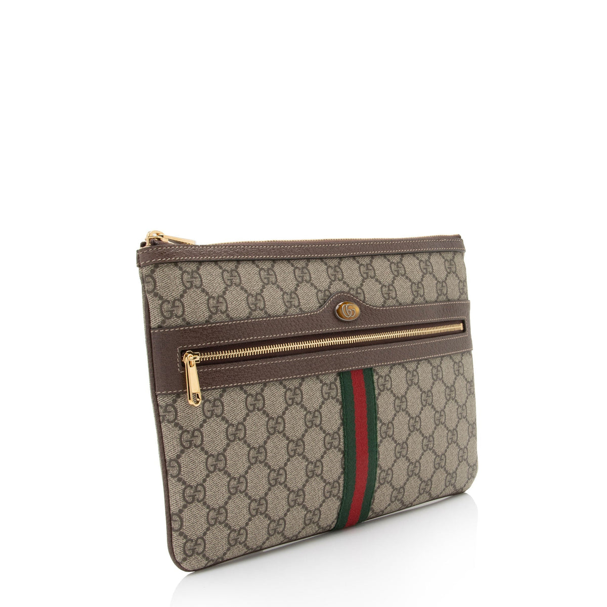 Gucci GG Supreme Ophidia Zip Pouch (SHF-UhG8eK)