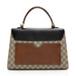 Gucci GG Supreme Padlock Medium Top Handle Satchel (SHF-22676)