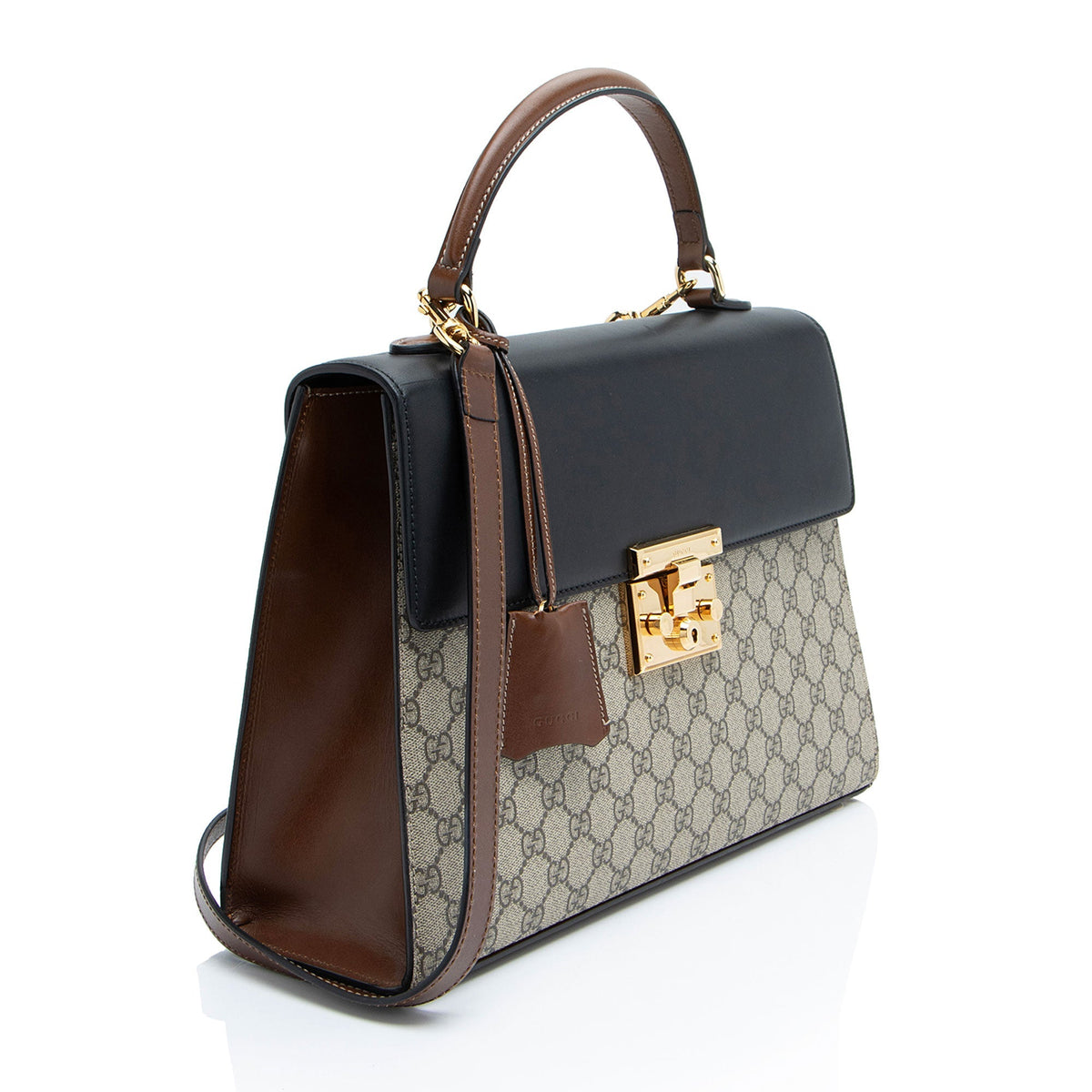 Gucci GG Supreme Padlock Medium Top Handle