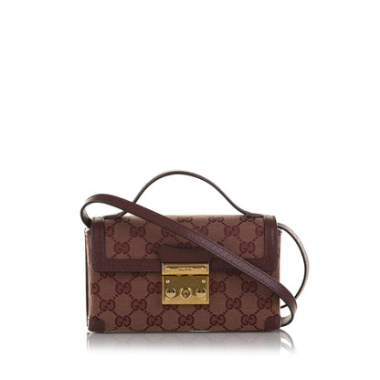 Gucci GG Supreme Padlock Satchel (SHG-x5hOsB)