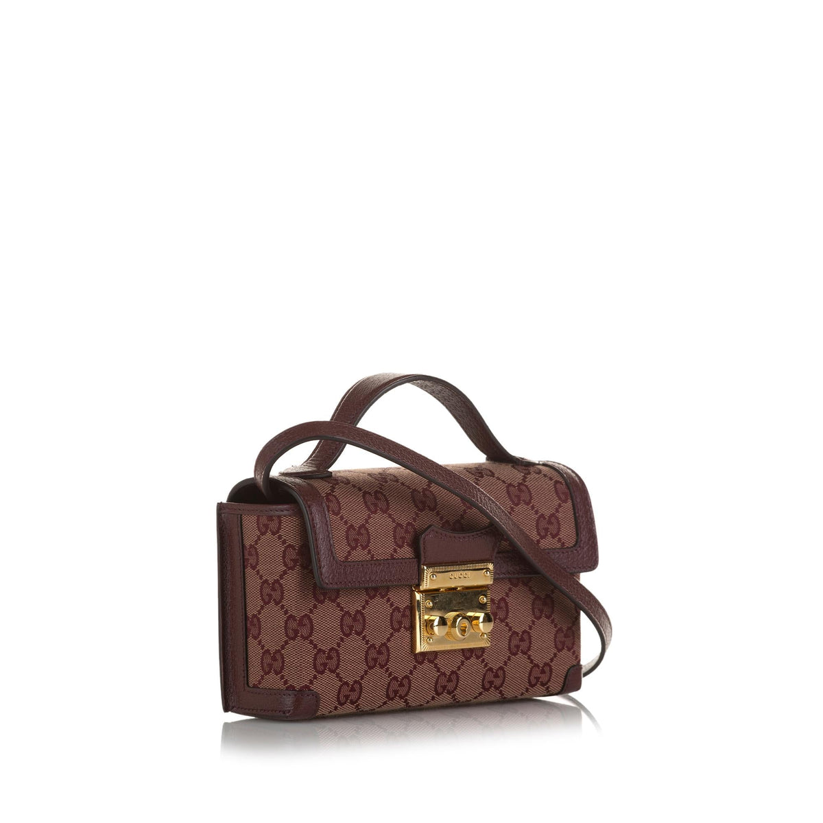 Gucci GG Supreme Padlock Satchel (SHG-x5hOsB)