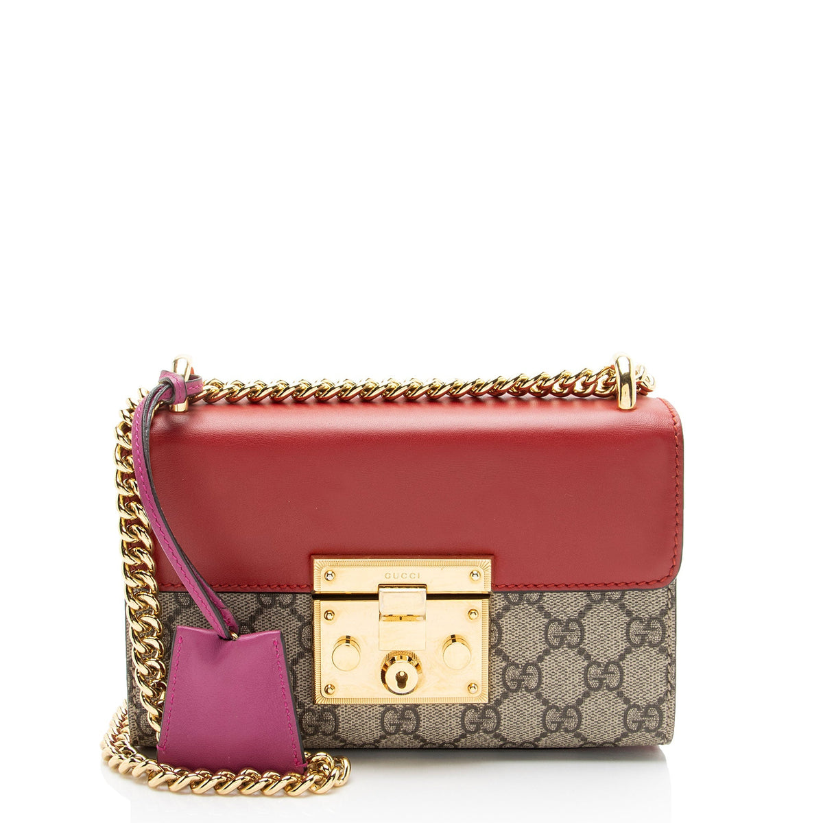 Gucci GG Supreme Padlock Small Shoulder Bag