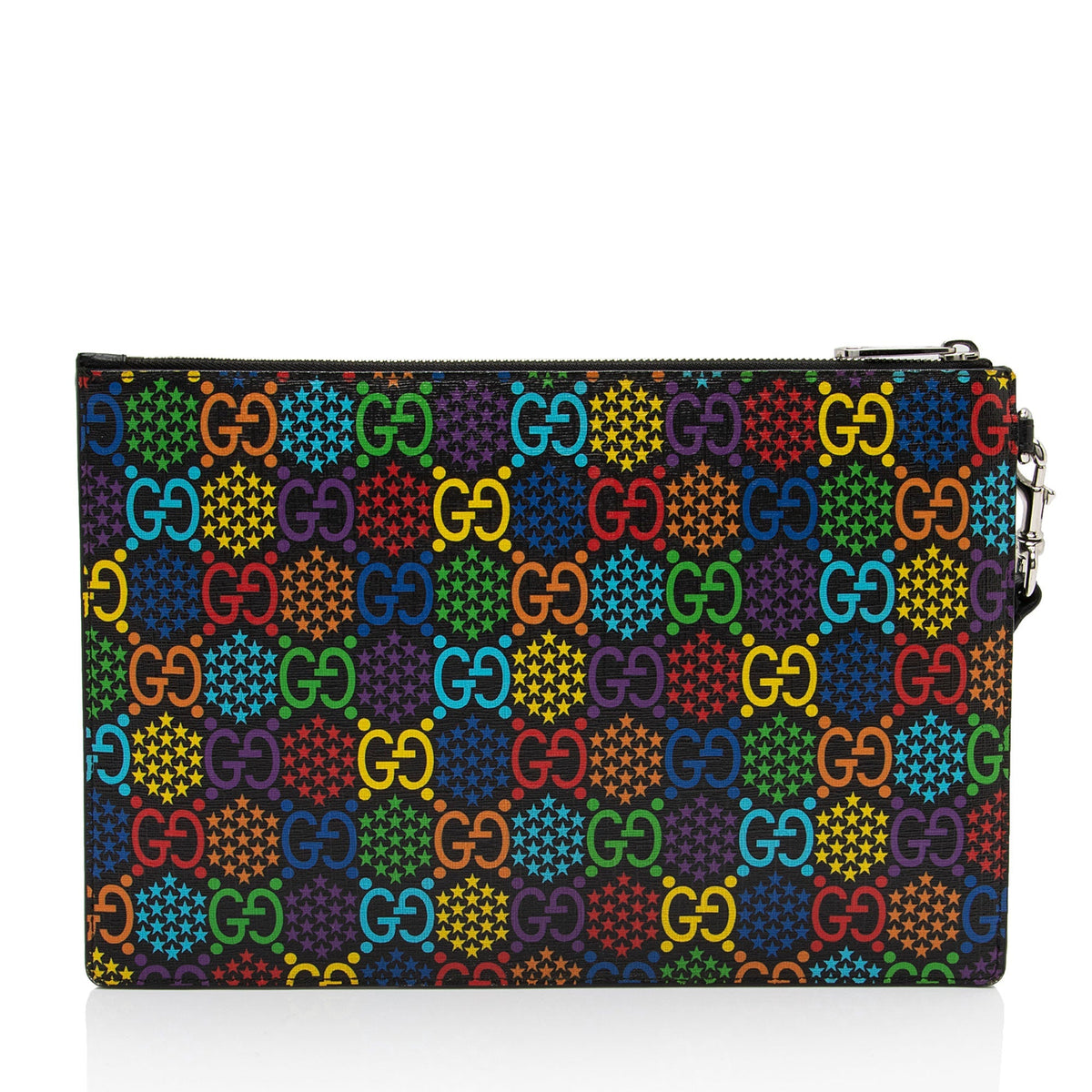 Gucci GG Supreme Psychedelic Zip Wristlet (SHF-dLxiT4)