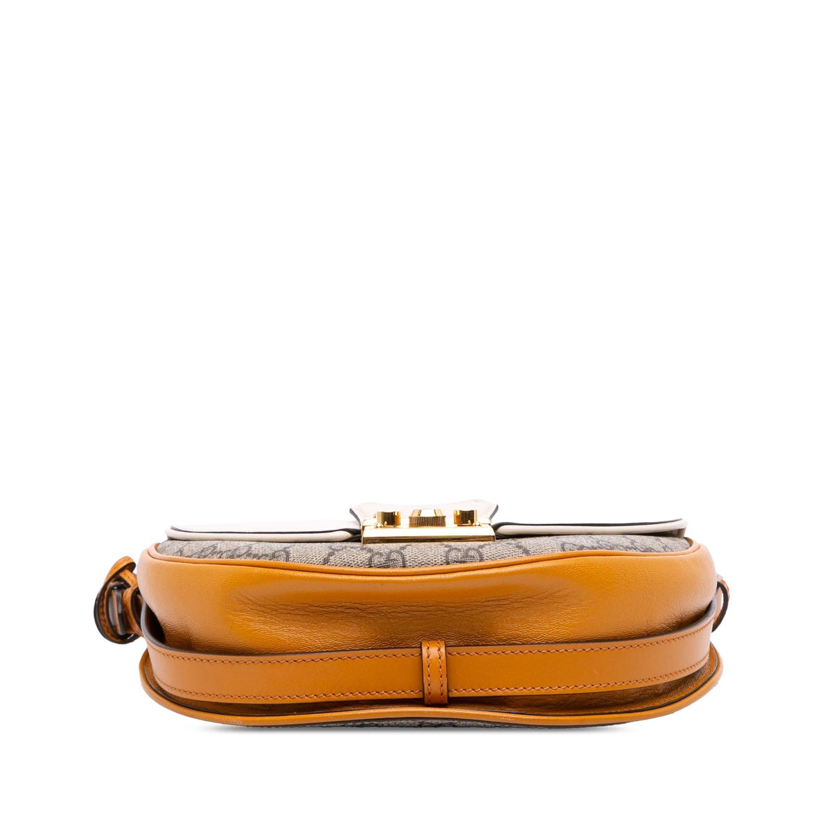 Gucci GG Supreme Saddle Padlock Crossbody