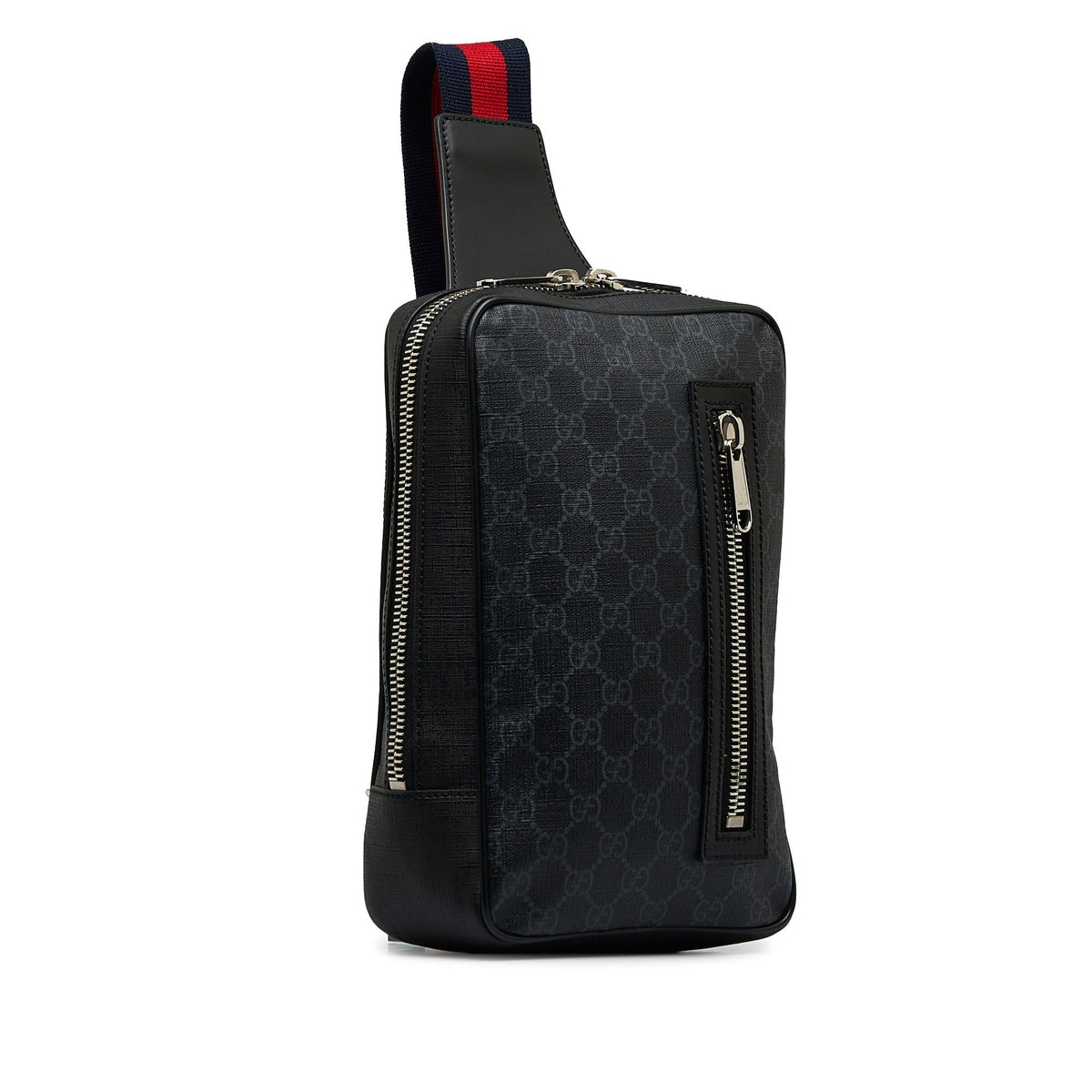Gucci GG Supreme Soft Zip Web Sling Bag (SHG-cIWp0C)