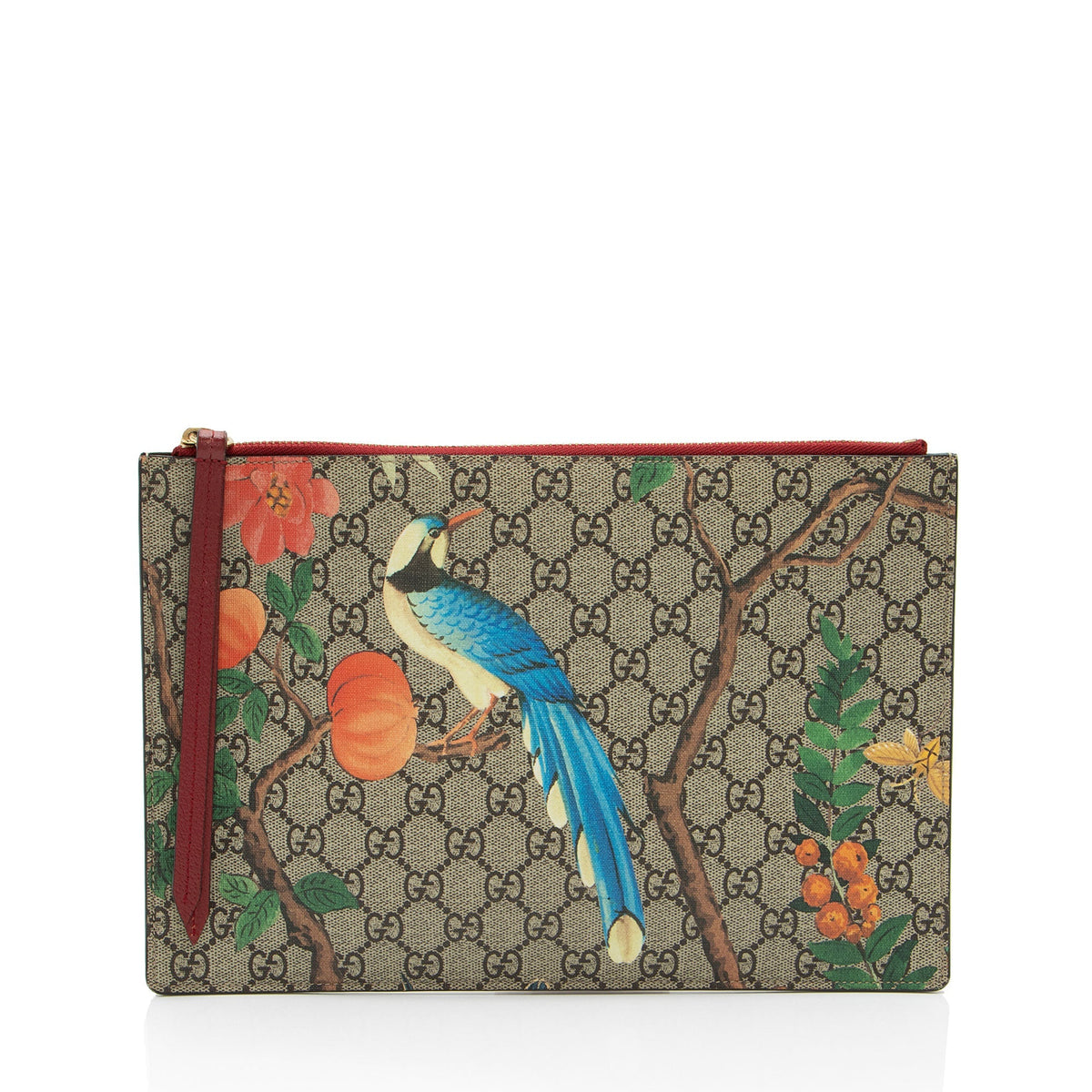 Gucci GG Supreme Tian Zip Pouch (SHF-F3qQBm)