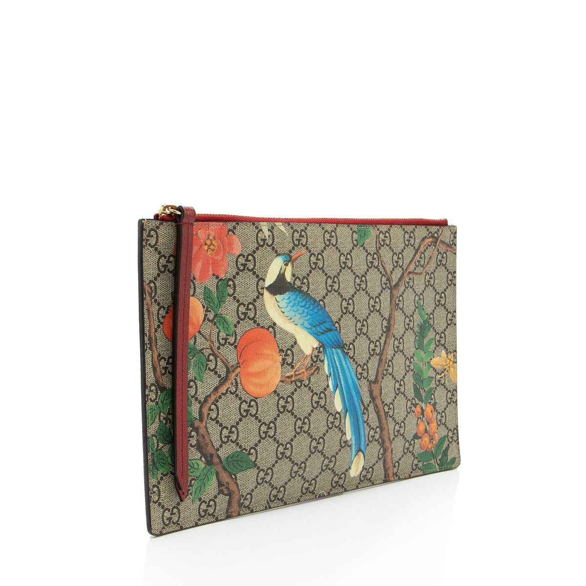 Gucci GG Supreme Tian Zip Pouch (SHF-F3qQBm)