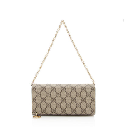 Gucci GG Supreme Wallet on Chain Bag (SHF-19851)