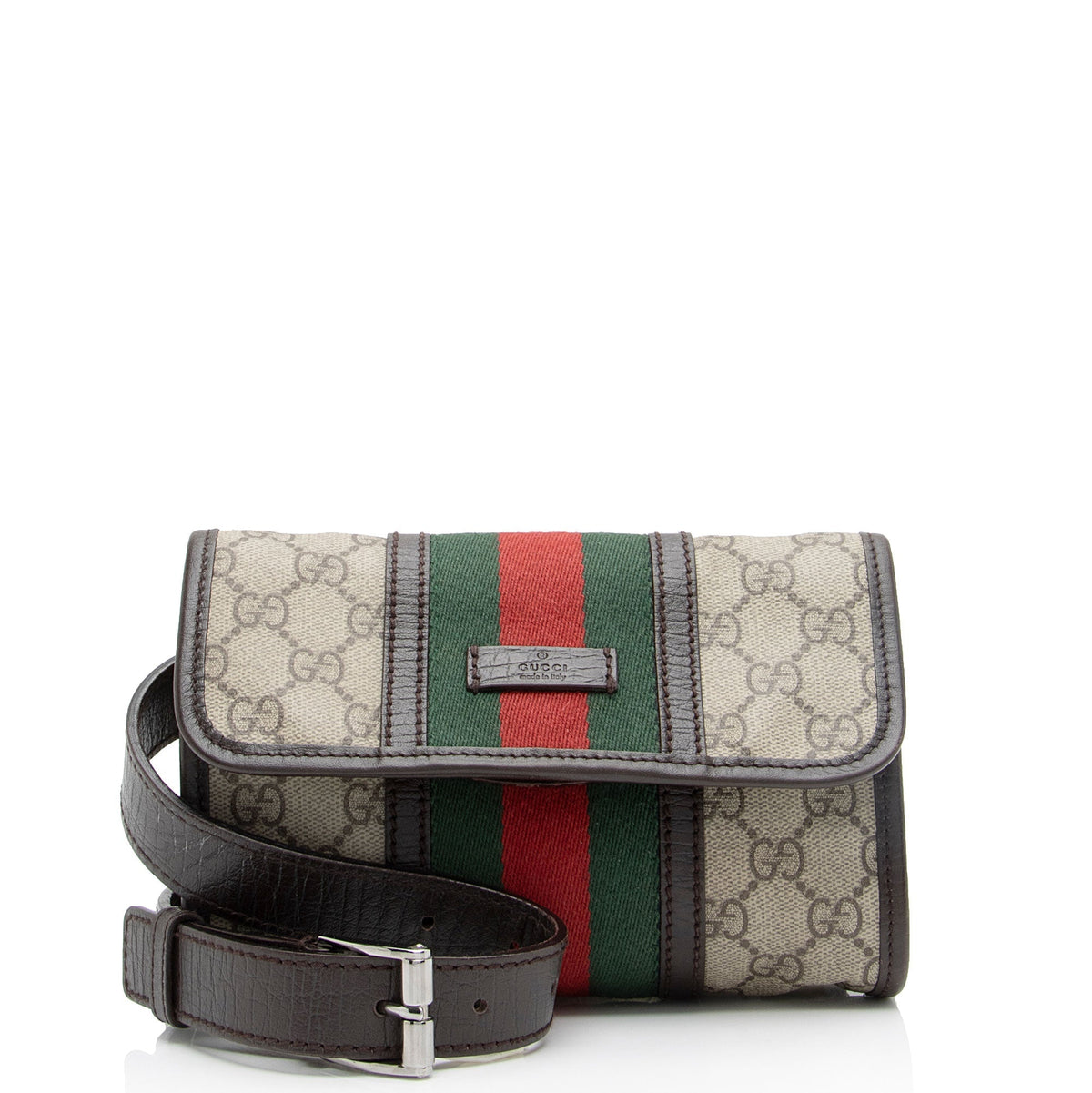Gucci GG Supreme Web Belt Bag (SHF-Bdkuvr)
