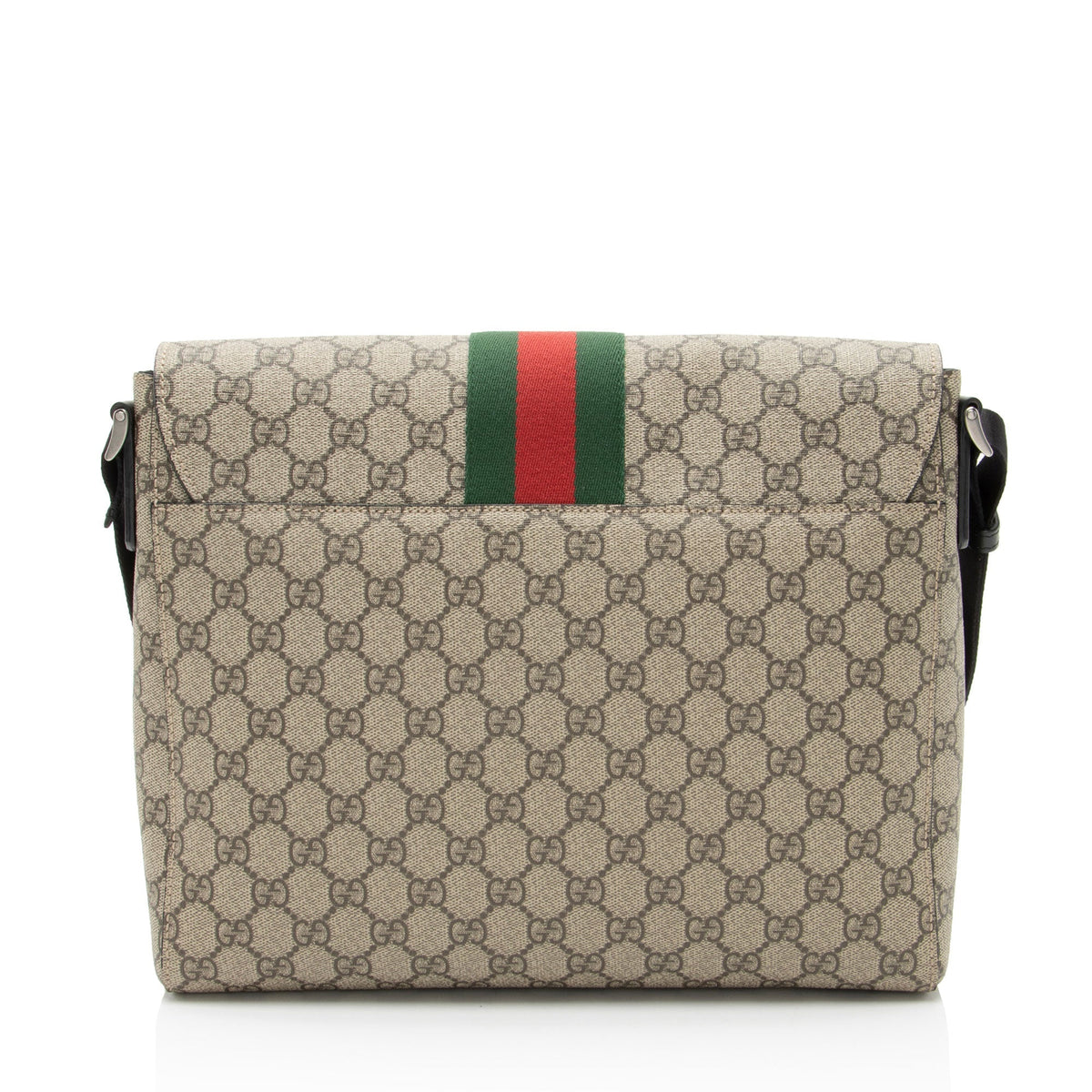 Gucci GG Supreme Web Flap Messenger