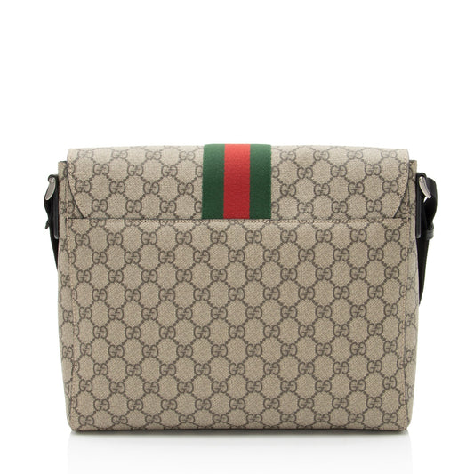 Gucci GG Supreme Web Flap Messenger
