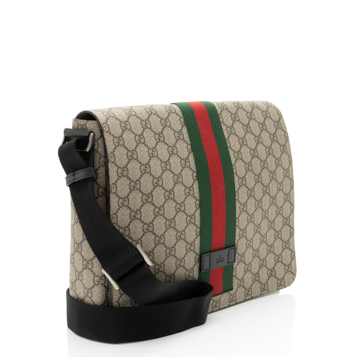 Gucci GG Supreme Web Flap Messenger