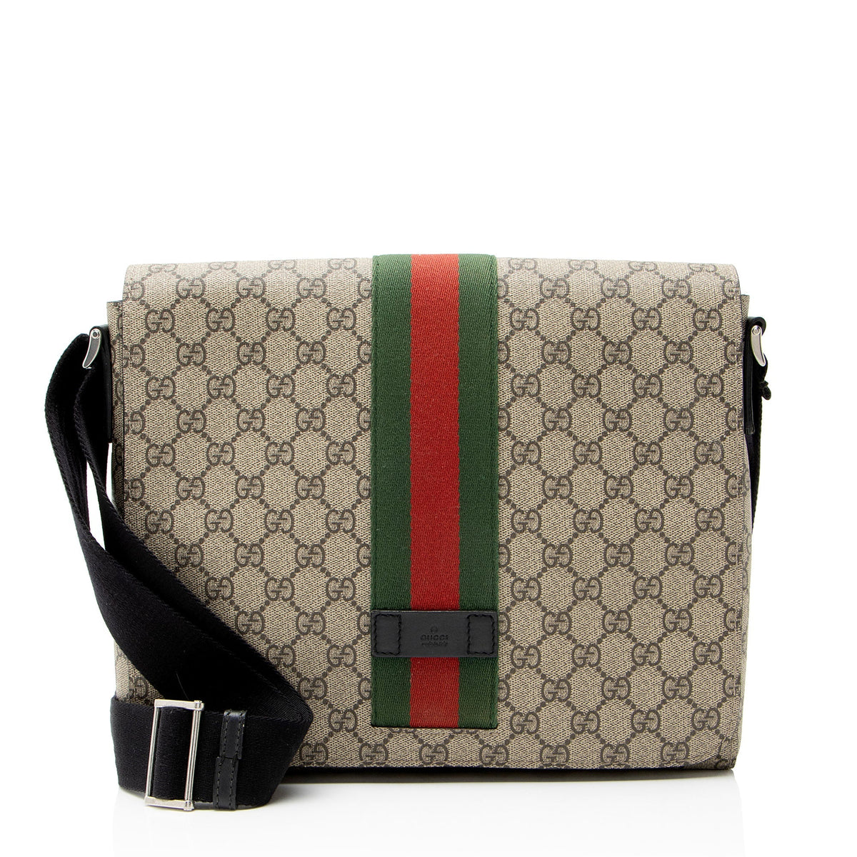 Gucci GG Supreme Web Flap Messenger