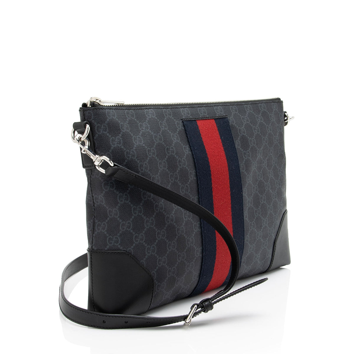 Gucci GG Supreme Web Flat Square Messenger