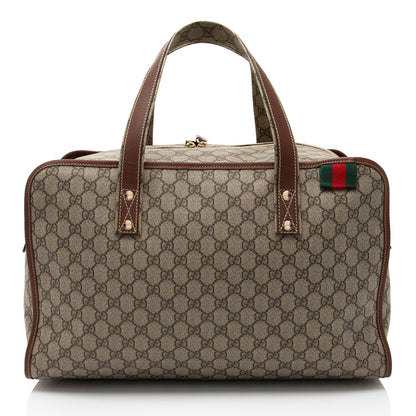 Gucci GG Supreme Web Loop Medium Duffle Bag (SHF-YShwwJ)