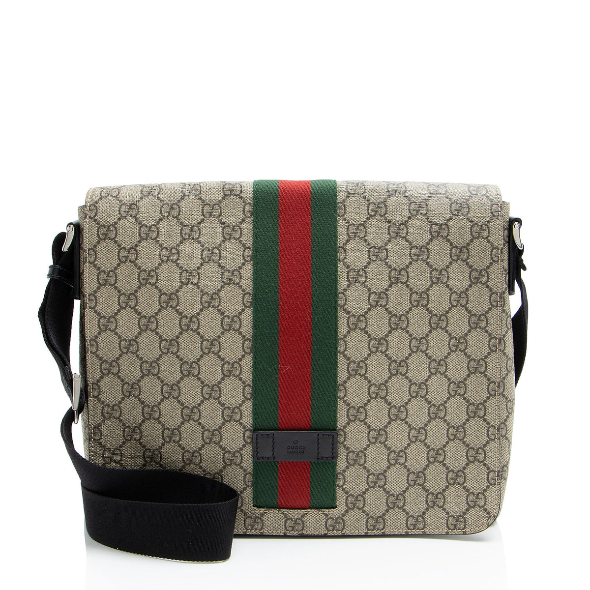Gucci GG Supreme Web Flap Messenger