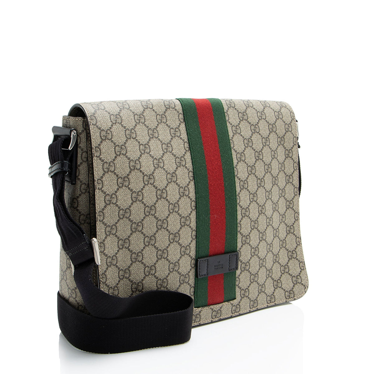 Gucci GG Supreme Web Flap Messenger