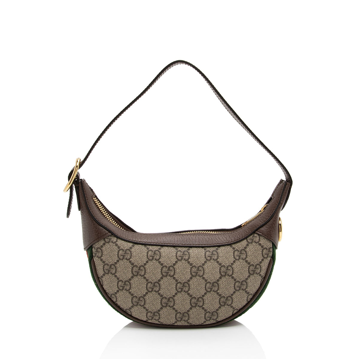 Gucci GG Supreme Web Ophidia Half Moon Mini Hobo (SHF-F30bq3)