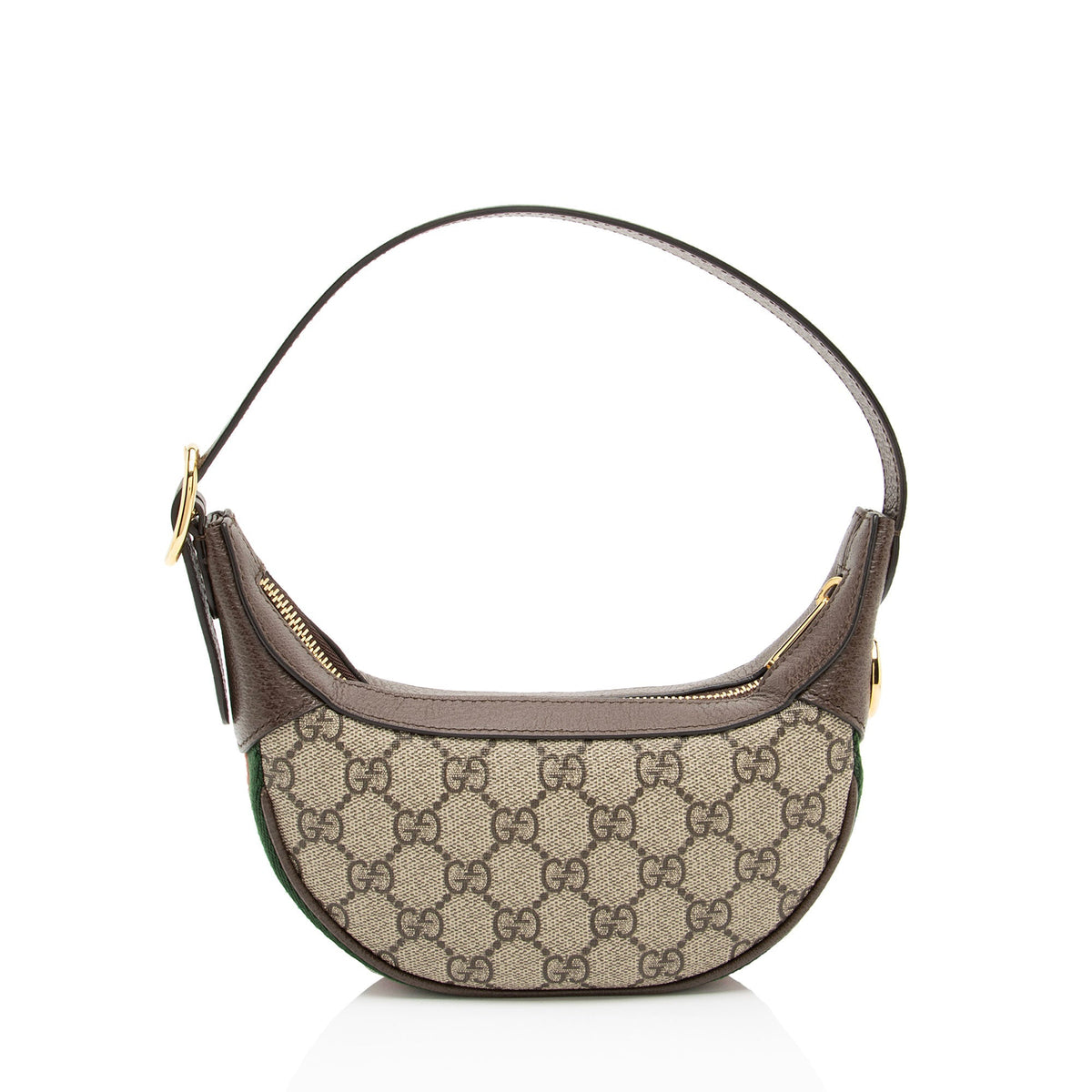Gucci GG Supreme Web Ophidia Half Moon Mini Hobo