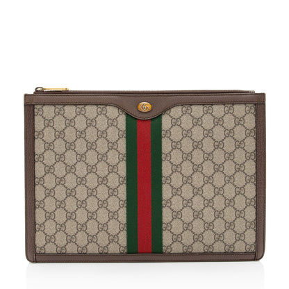Gucci GG Supreme Web Ophidia Pouch (SHF-Vkx6V1)