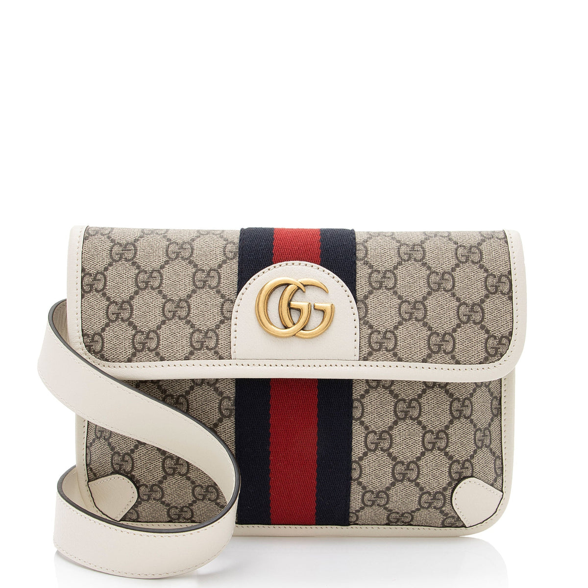 Gucci GG Supreme Web Ophidia Small Belt Bag (SHF-AaUu3L)