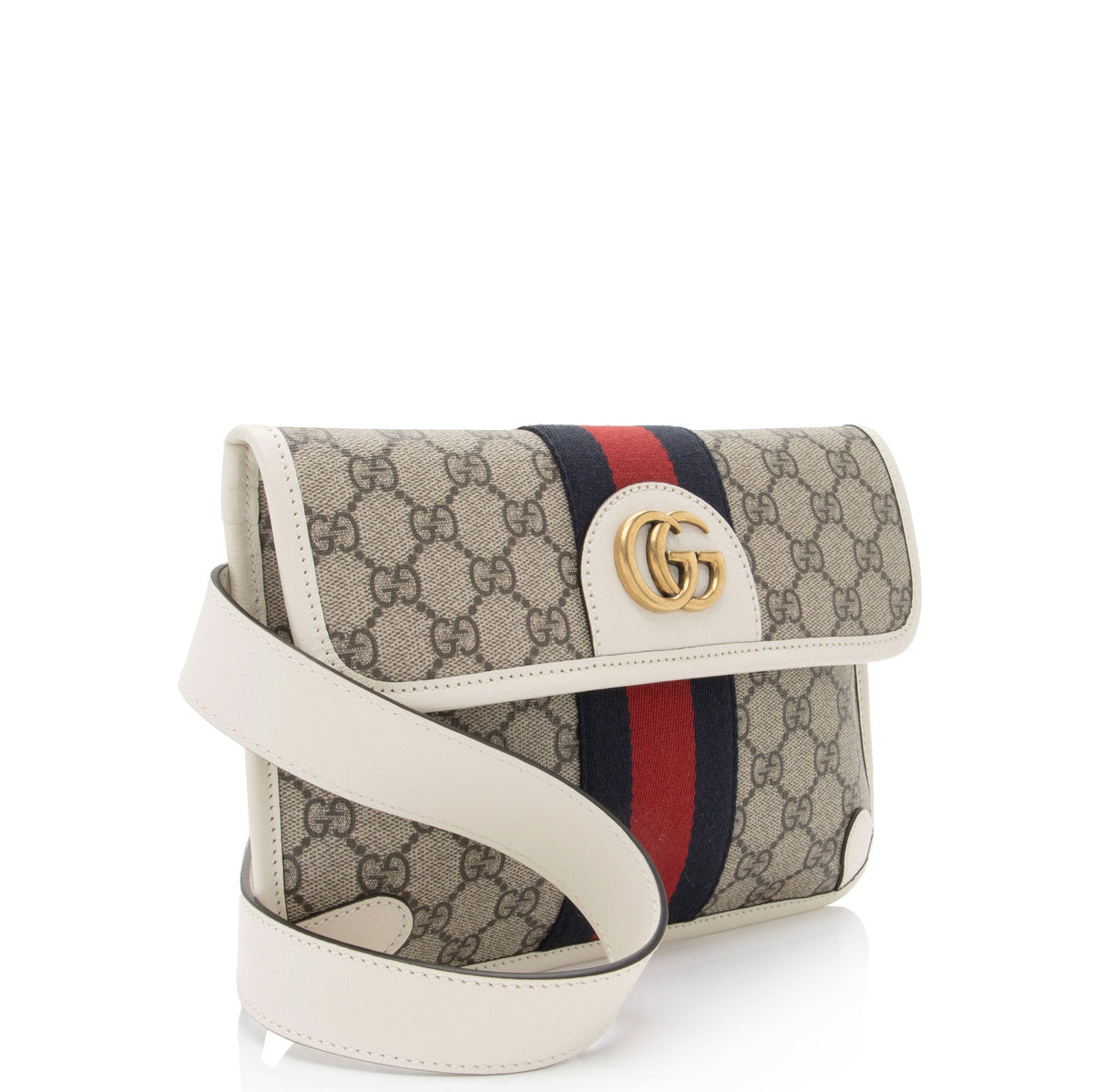 Gucci GG Supreme Web Ophidia Small Belt Bag (SHF-AaUu3L)