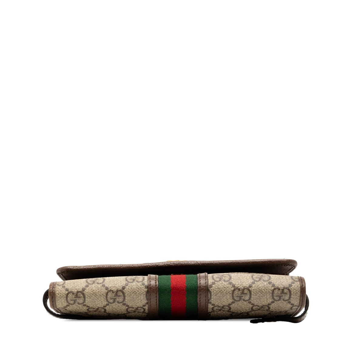 Gucci GG Supreme Web Ophidia Trifold Wallet on Strap