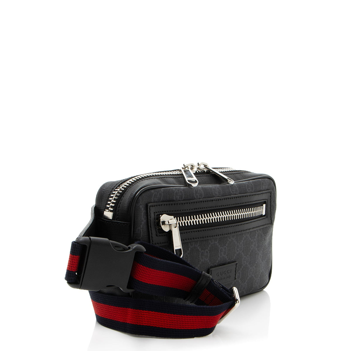 Gucci GG Supreme Web Zip Belt Bag