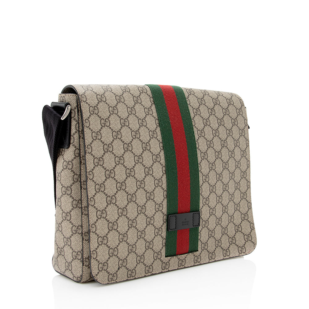 Gucci GG Supreme Web Messenger Bag (SHF-21187)