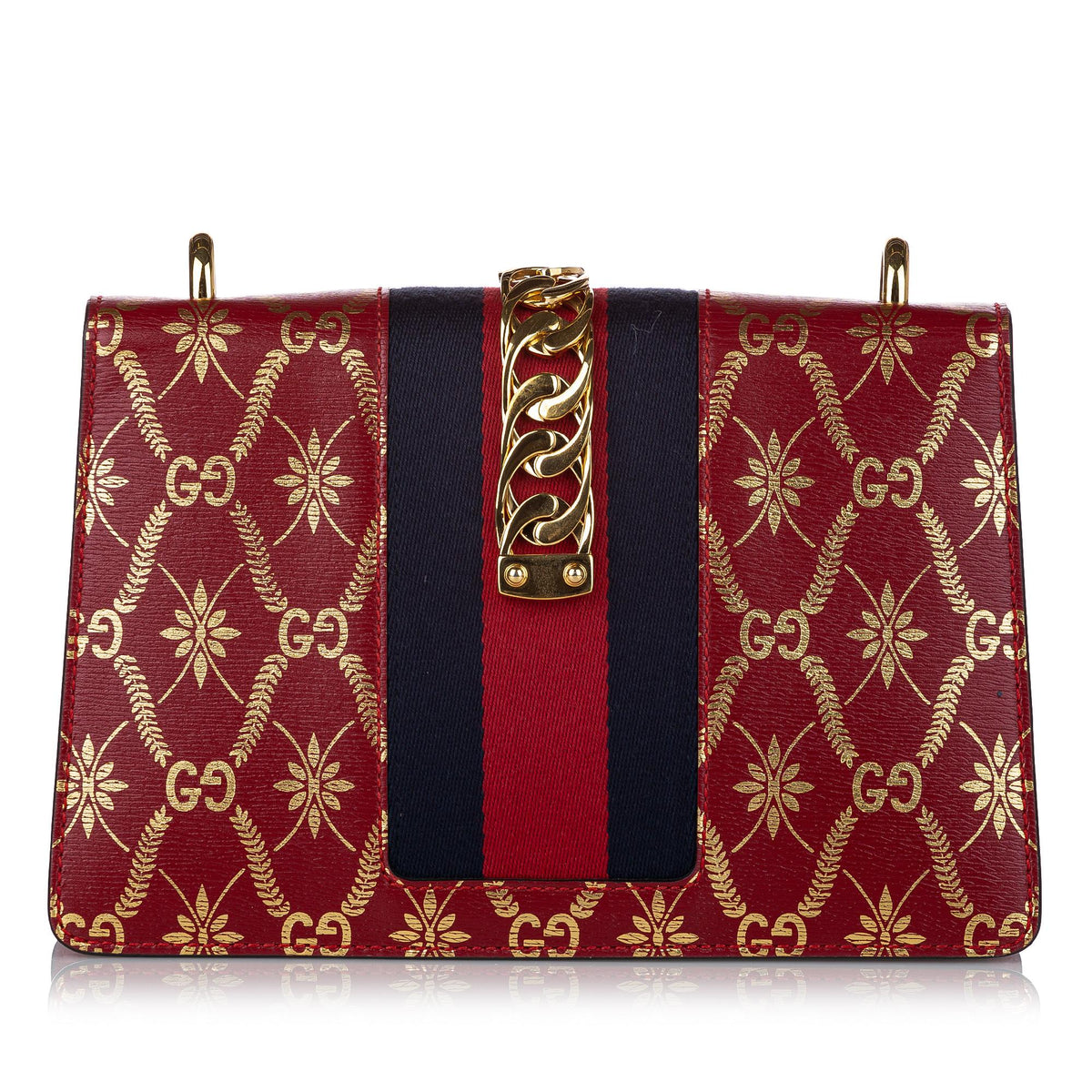 Gucci GG Sylvie Leather Crossbody Bag (SHG-30454)