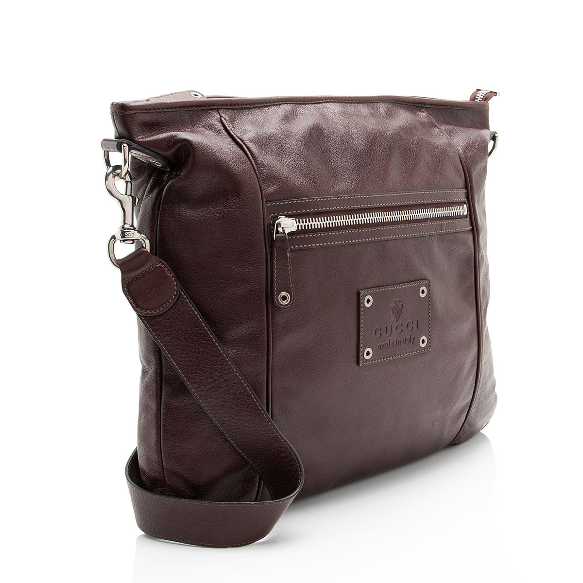 Gucci Glazed Leather Beacon Messenger