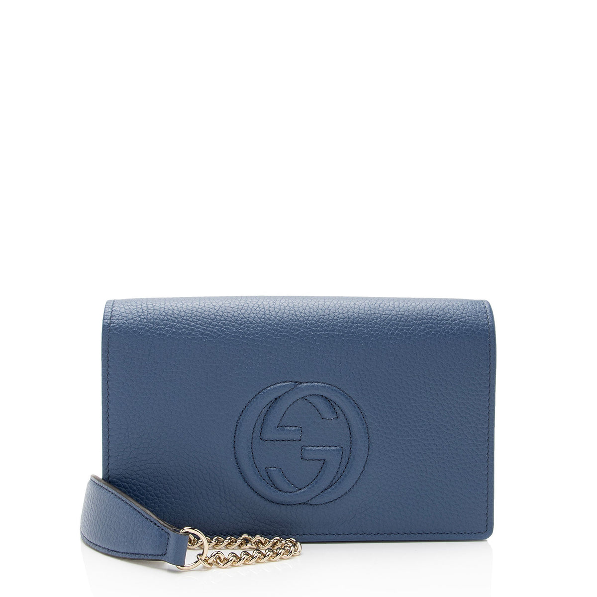 Gucci Grained Leather Soho Wallet on Chain Bag (SHF-6pAjFg)
