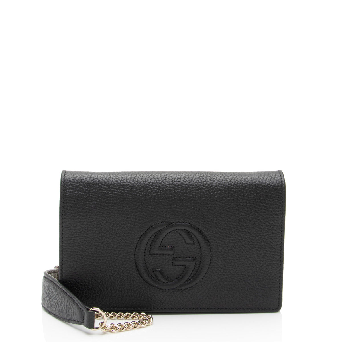 Gucci Grained Leather Soho Wallet on Chain Bag (SHF-y4vS3S)