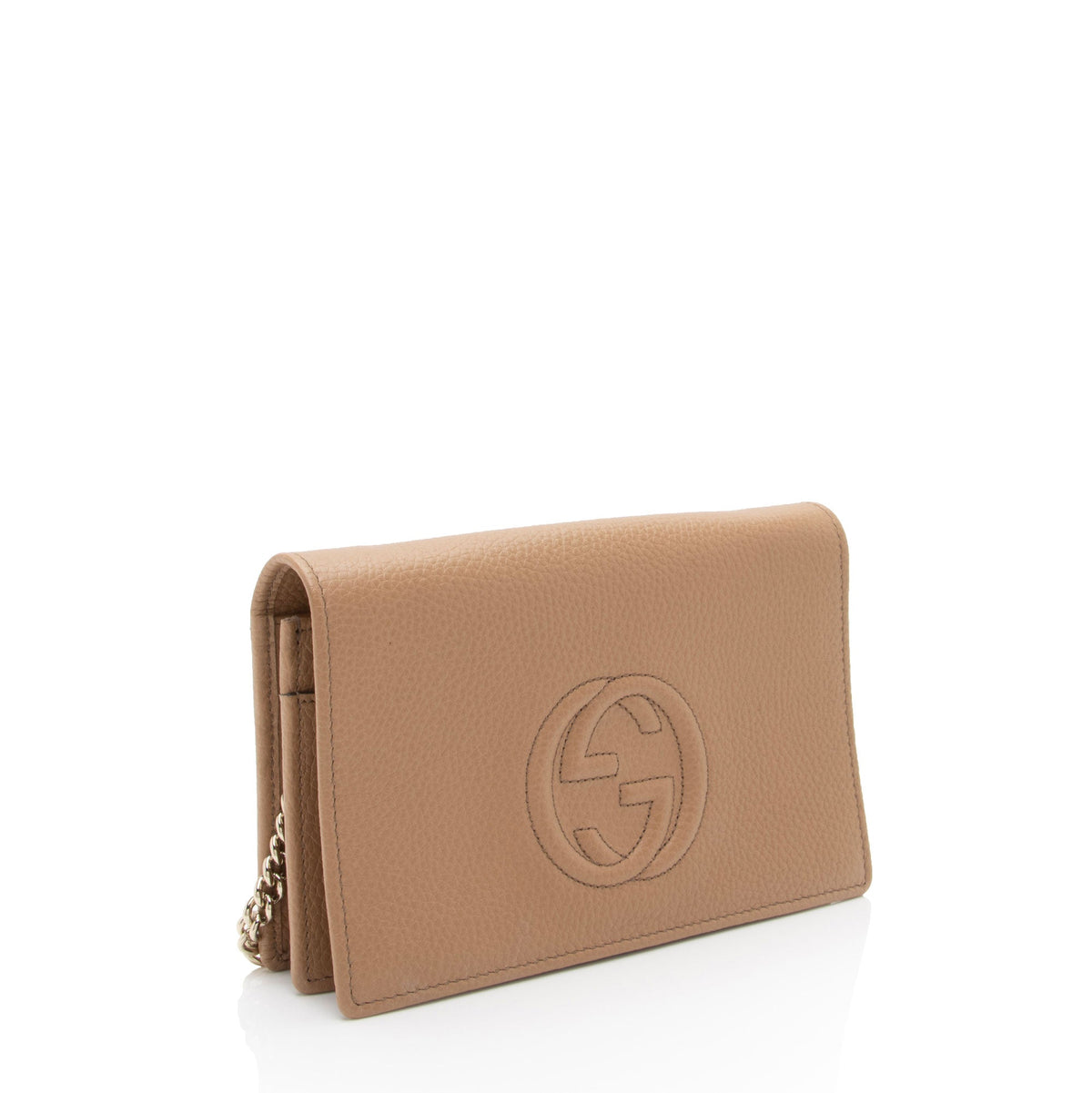 Gucci Grained Leather Soho Wallet on Chain Bag (SHF-I42ZOK)