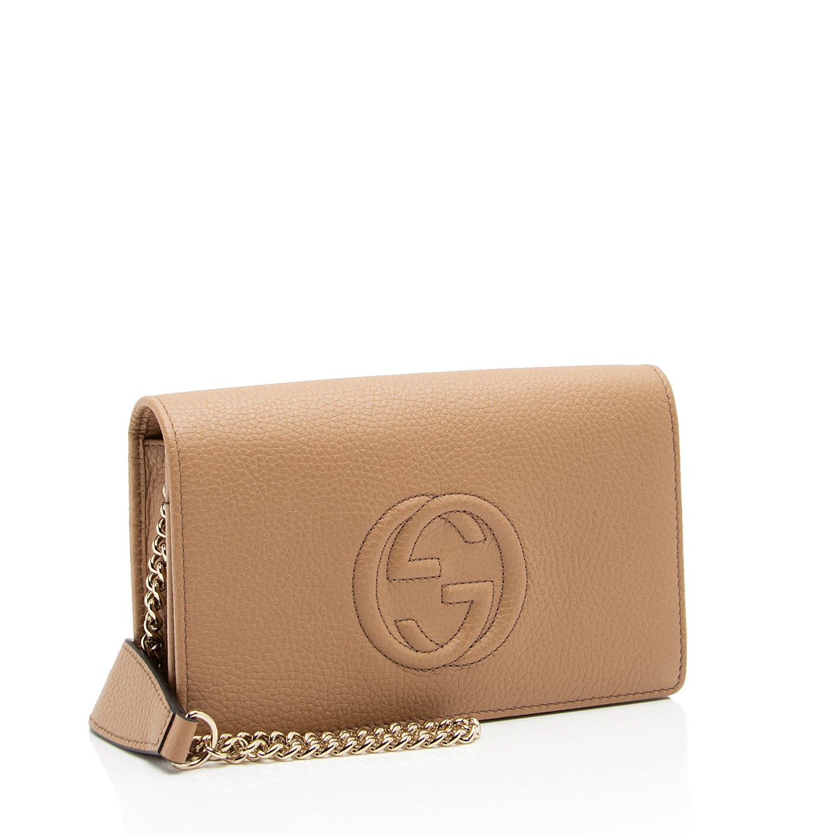Gucci Grained Leather Soho Wallet on Chain (SHF-ipdVXC)